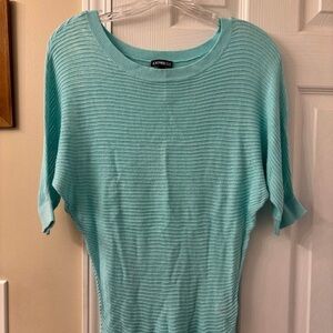 Express Aqua Knit Sweater